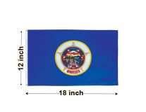 12"x18" Minnesota Nylon Outdoor Flag